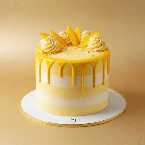 mango cream cake