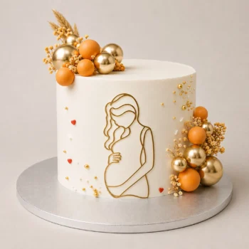 Golden Glow Maternity Cake | 1kg