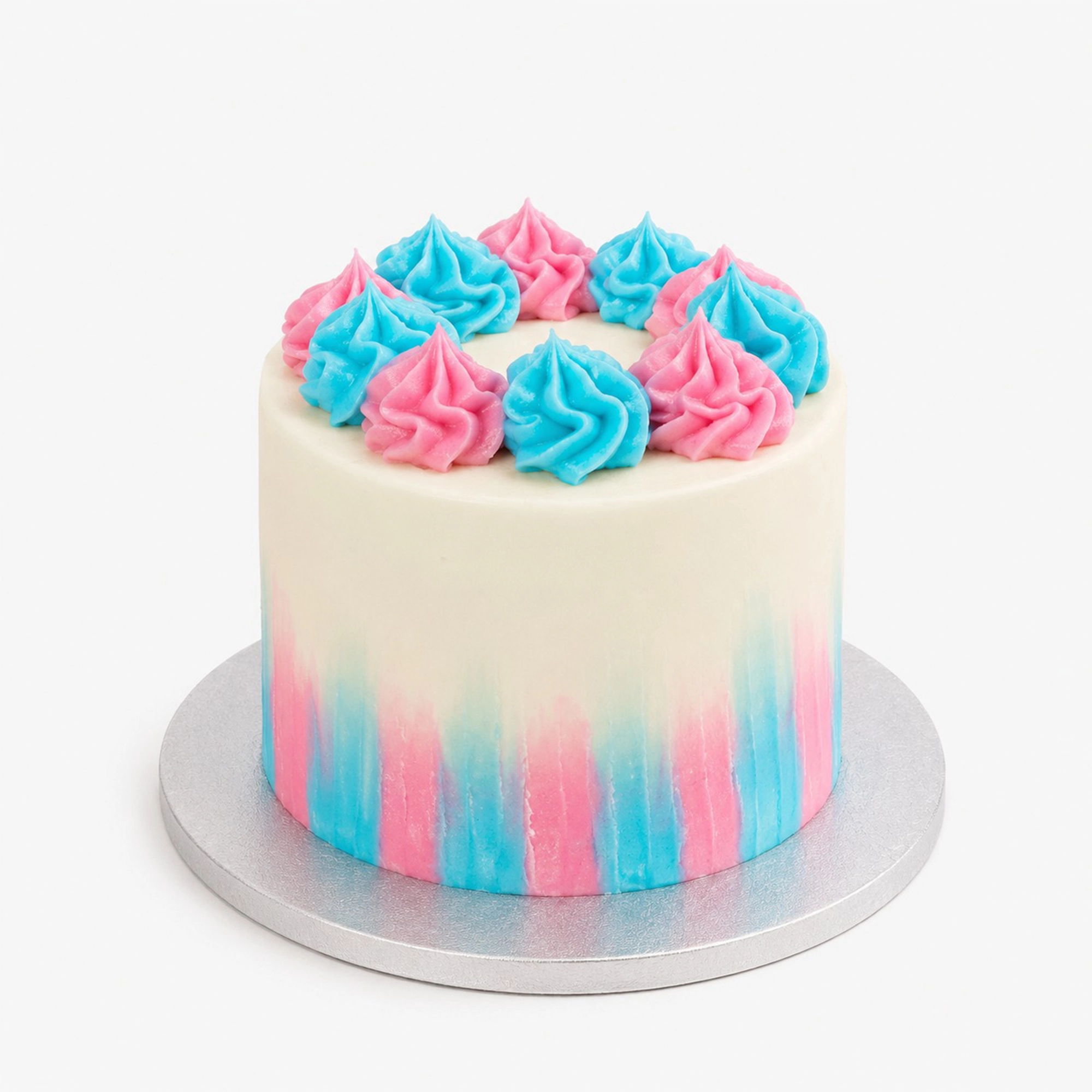 Pink & Blue Cake