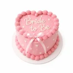 Pink Bride to Be Ribbon Cake