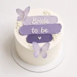 Lavender Bride to Be Cake