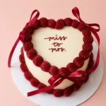 Miss to Mrs. Heart Cake