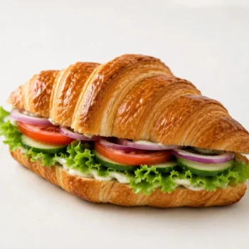 croissant veggie sandwich