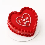 Sweetheart Red Cake in Abu Dhabi