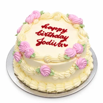 Pastel Rose Birthday Cake